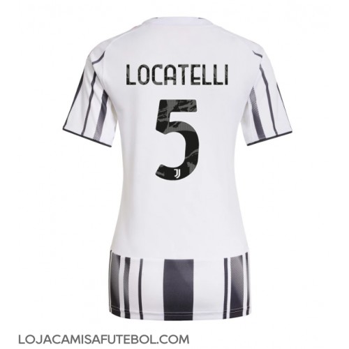 Camisa de Futebol Juventus Manuel Locatelli #5 Equipamento Principal Mulheres 2025-26 Manga Curta